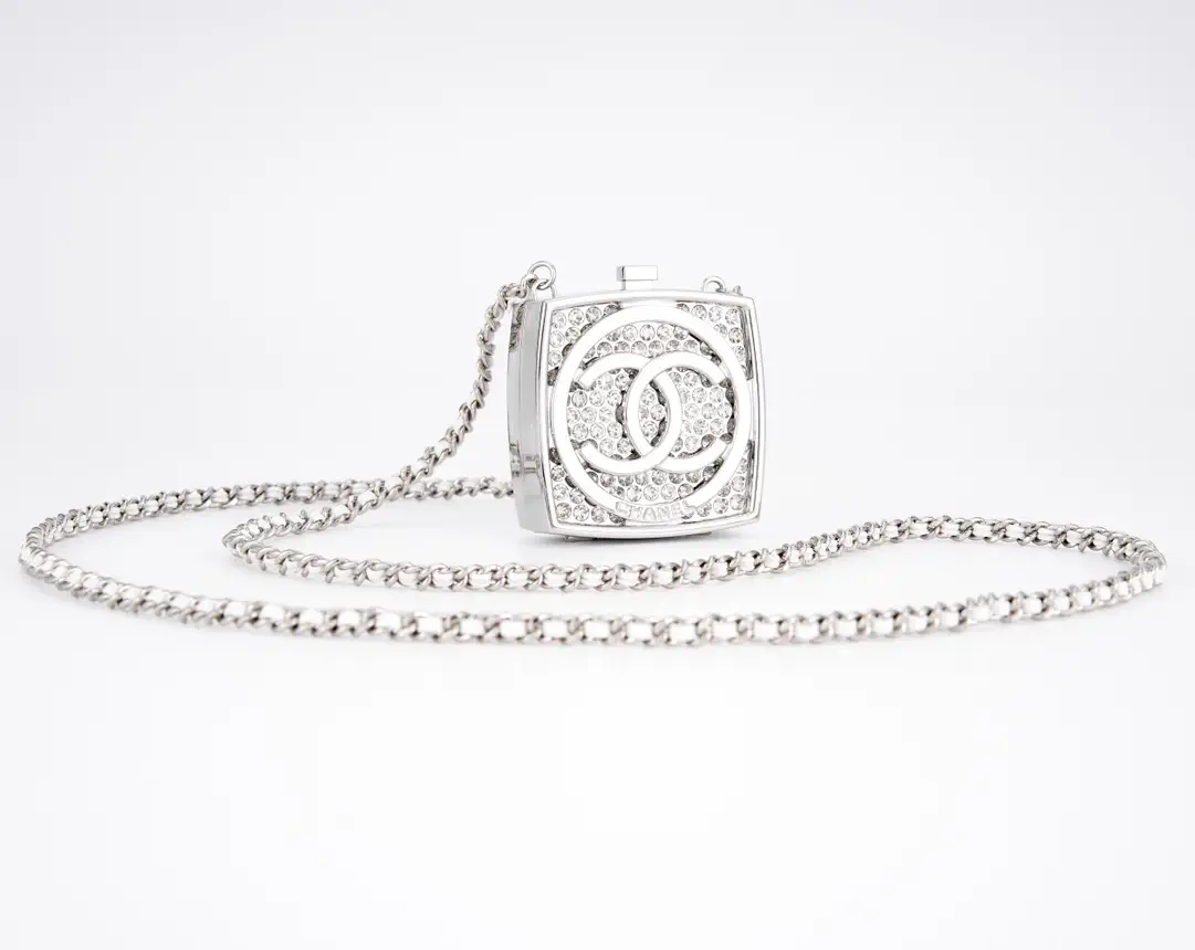 Chanel Rhinestone Embellished Box Crossbody Bag image 1