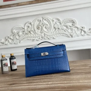 Hermès Crocodile-Embossed Kelly Mini Top Handle Bag image 1
