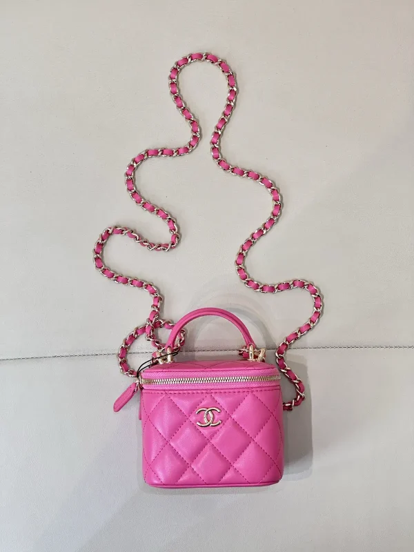 Chanel Mini Quilted Top Handle Crossbody Bag image 1