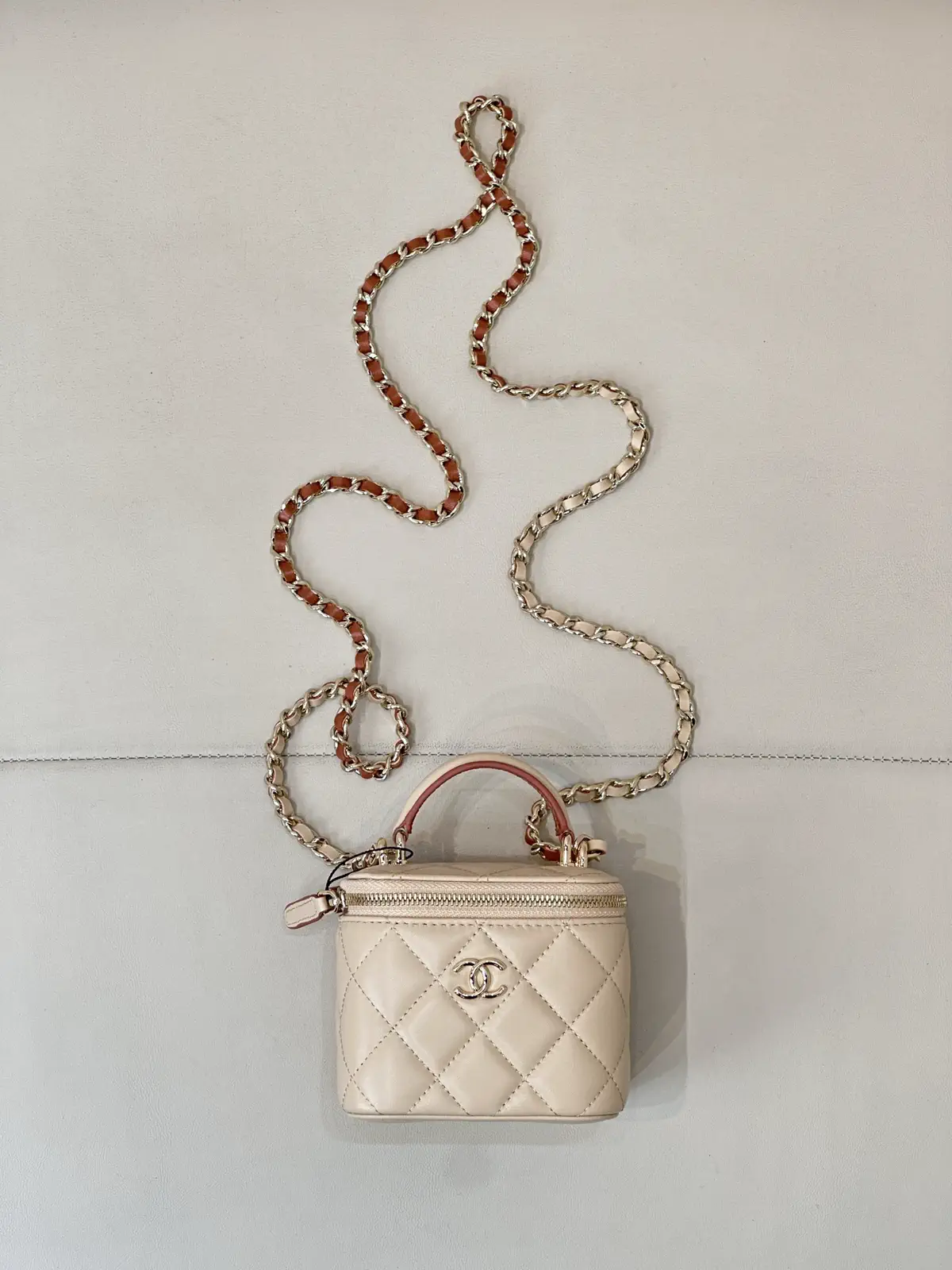 Chanel Quilted Mini Top Handle Bag with Chain Strap image 1