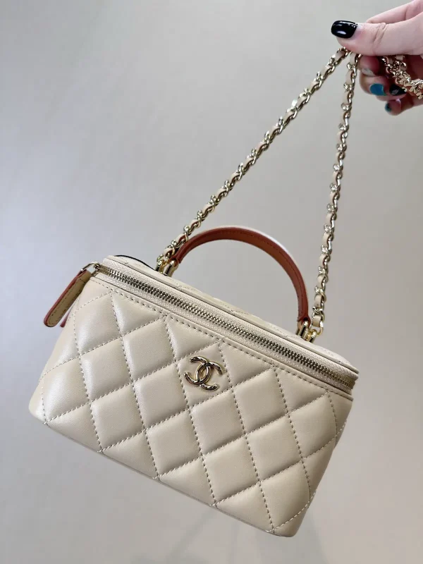 Chanel Quilted Top Handle Chain Bag image 1