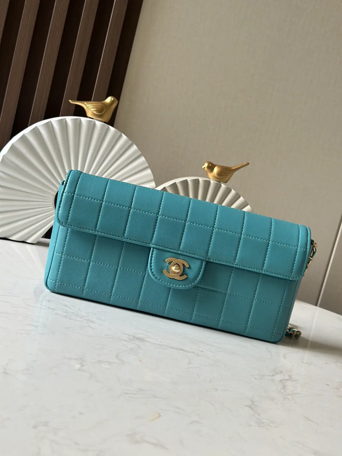Chanel Quilted Checkerboard Shoulder Bag image 1