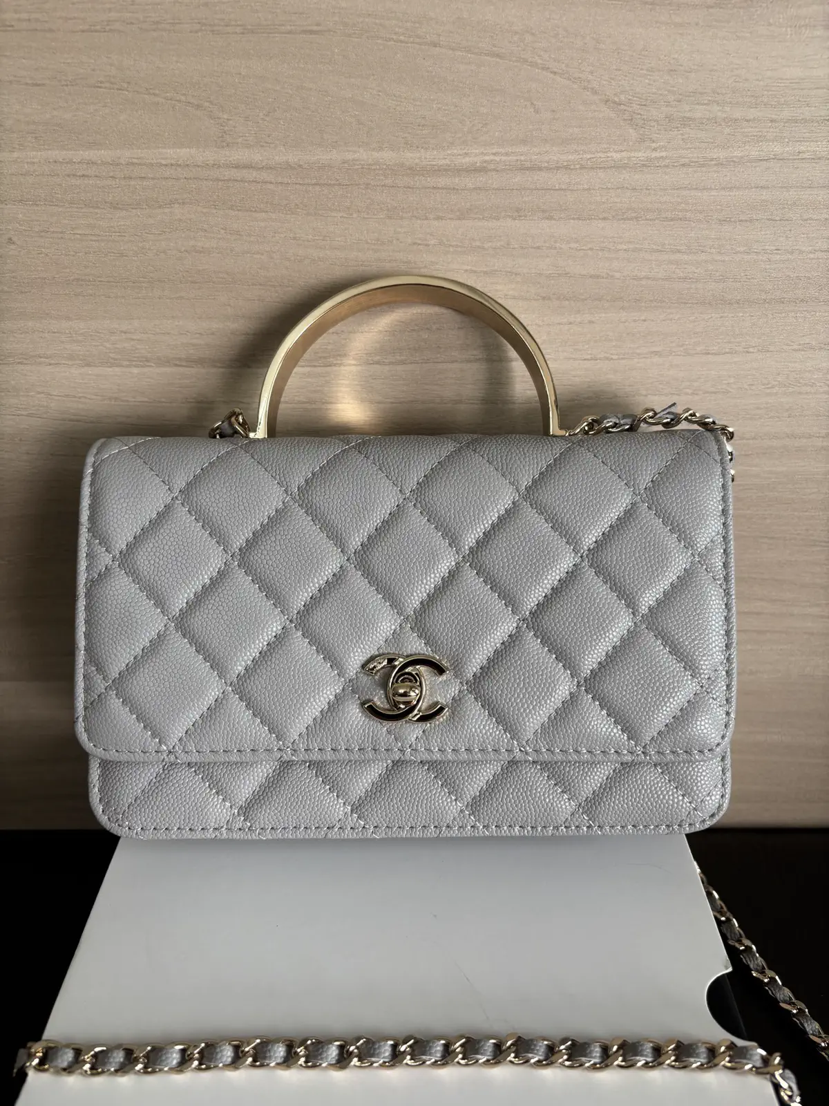 Chanel Quilted Top Handle Crossbody Bag image 1