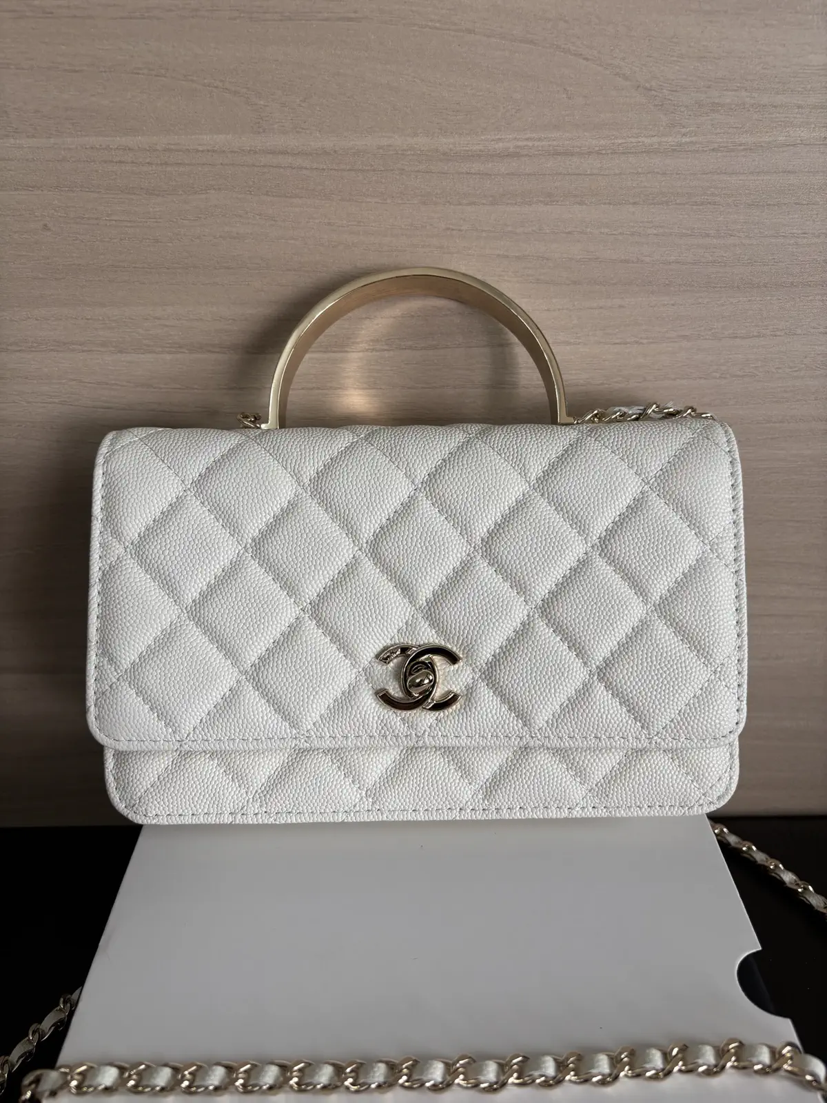 Chanel Quilted Top Handle Bag image 1