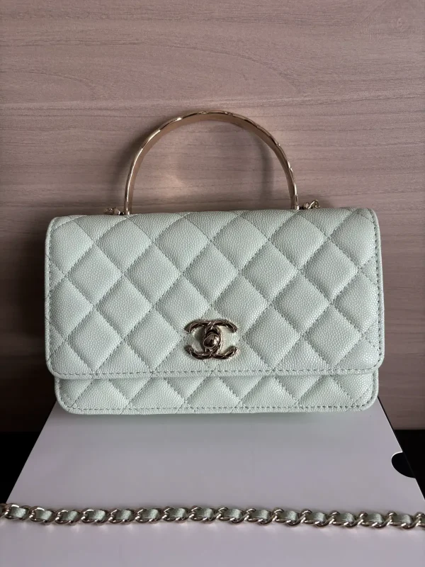 Chanel Quilted Top Handle Bag image 1