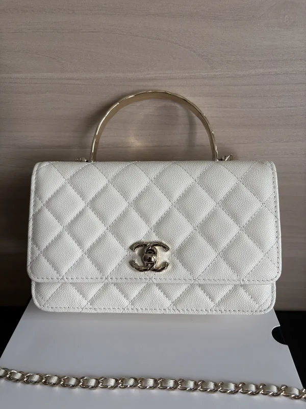 Chanel Quilted Top Handle Bag image 1