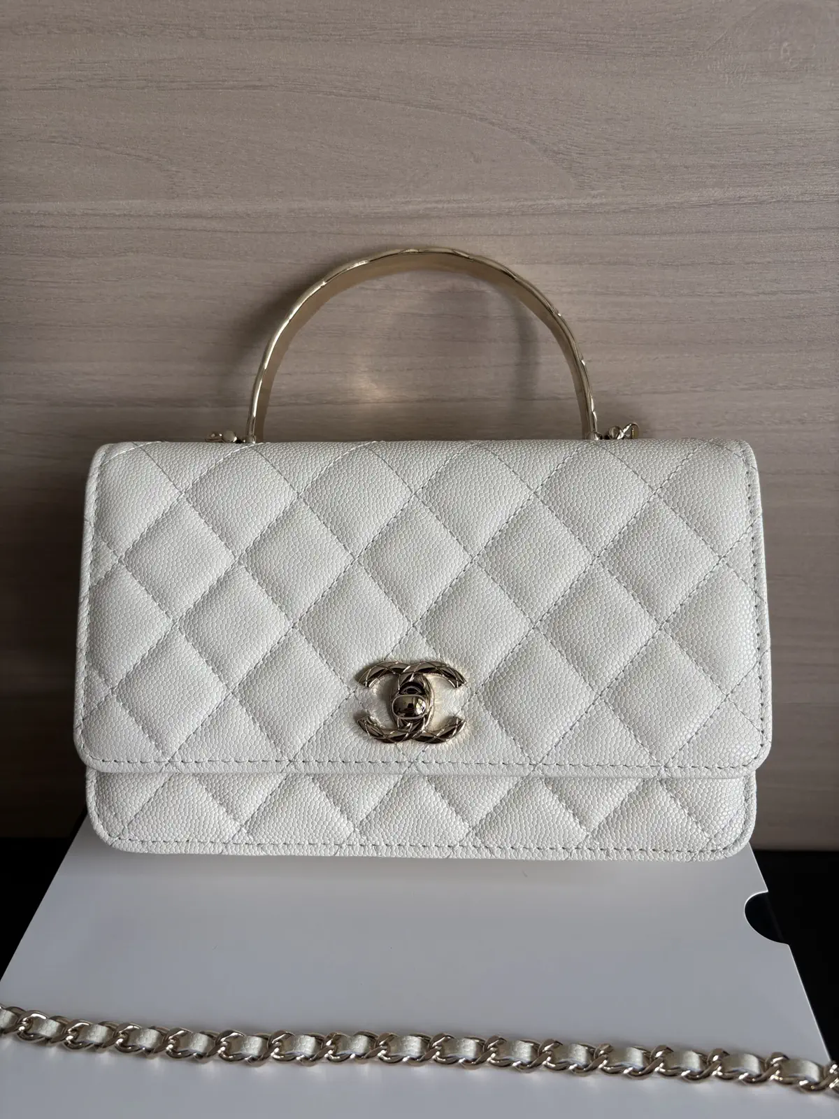 Chanel Quilted Top Handle Bag image 1