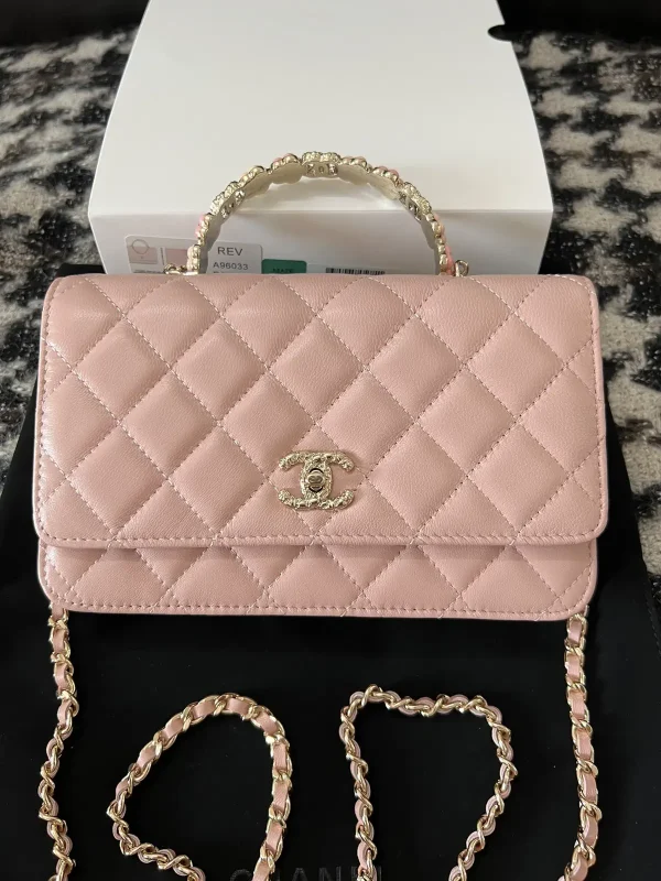 Chanel Quilted Top Handle Chain Bag image 1