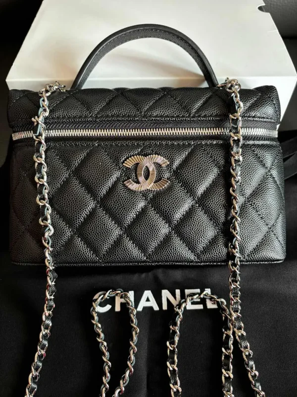 Chanel Quilted Top Handle Crossbody Bag image 1