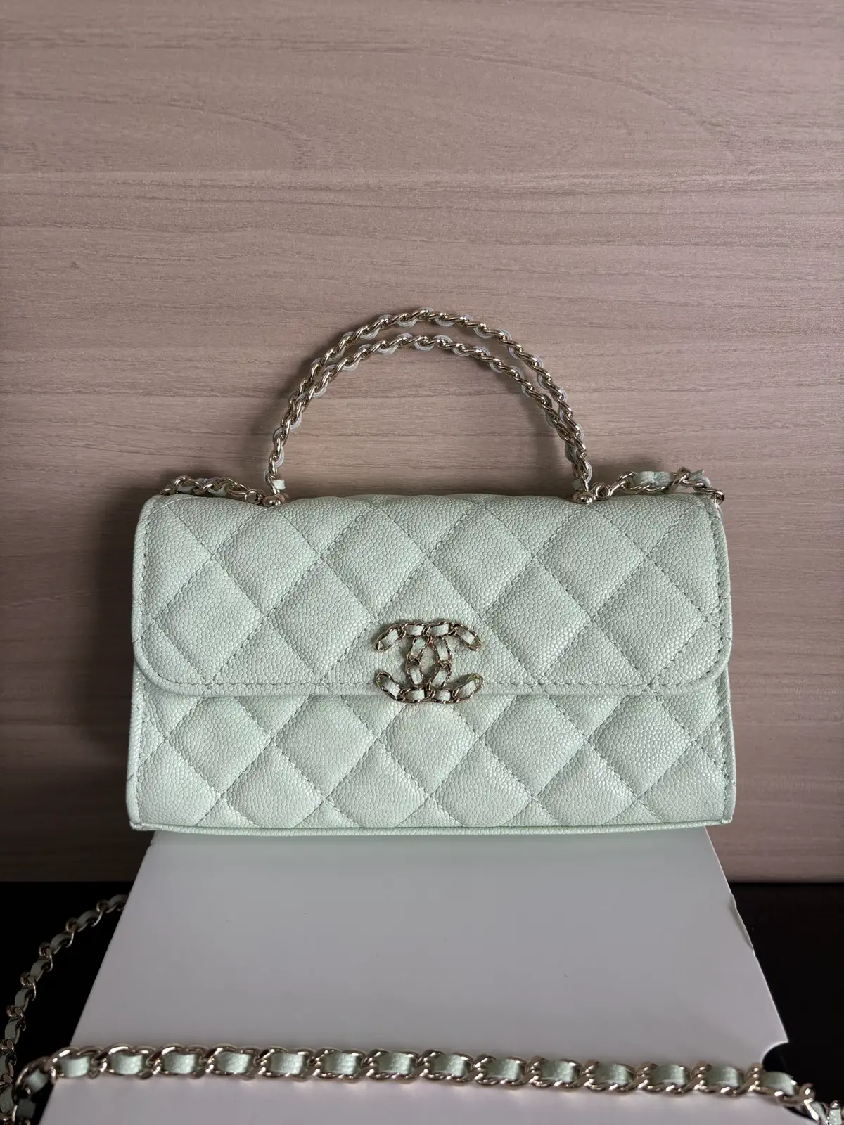 Chanel Quilted Top Handle Bag image 1