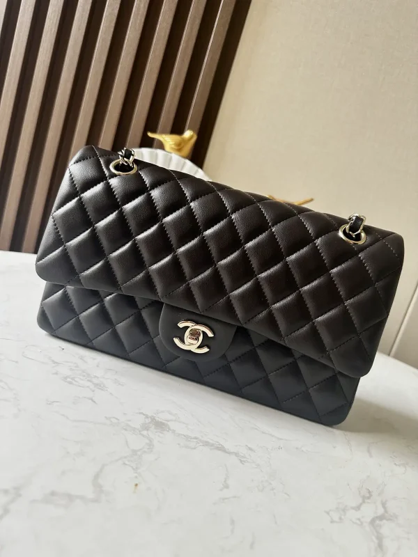 Chanel Quilted Lambskin Classic Flap Shoulder Bag image 1
