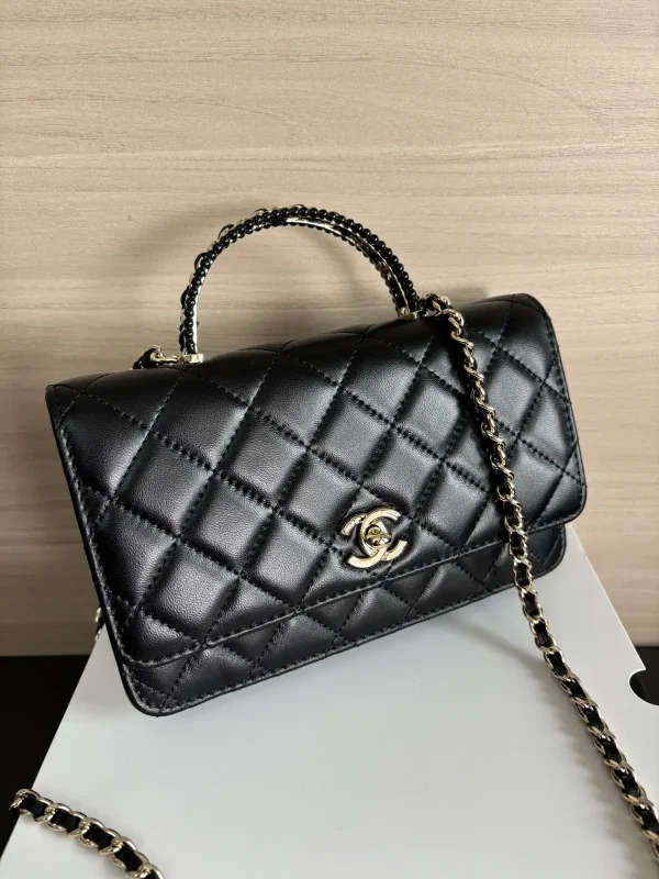 Chanel Quilted Top Handle Bag image 1