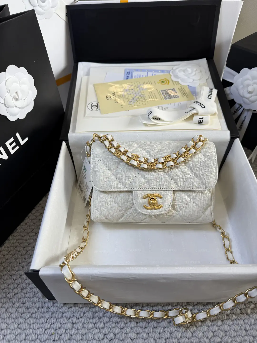 Chanel Quilted Double Chain Shoulder Bag image 1