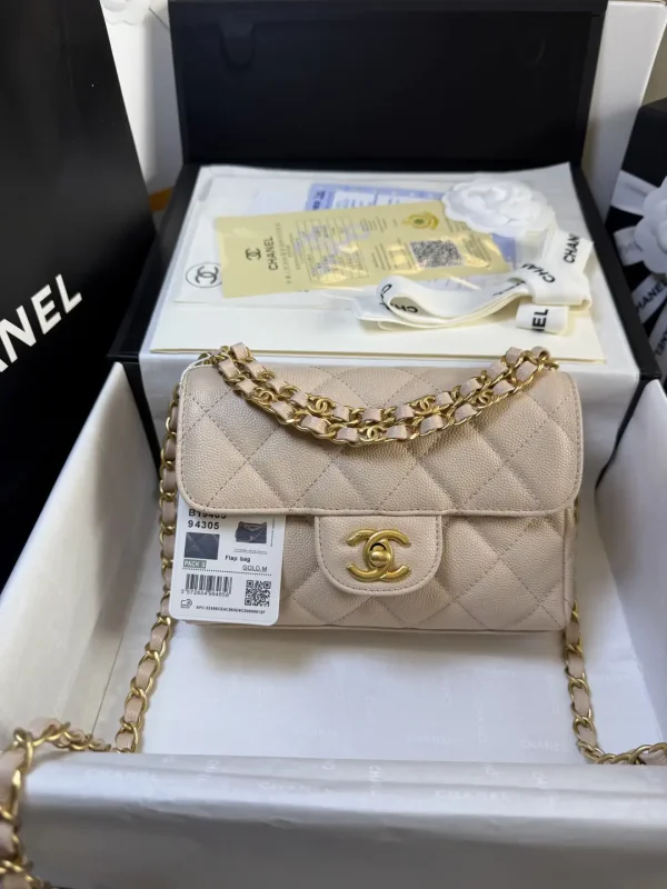 Chanel Quilted Double Chain Flap Crossbody Bag image 1