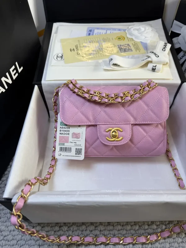 Chanel Quilted Double Chain Flap Crossbody Bag image 1