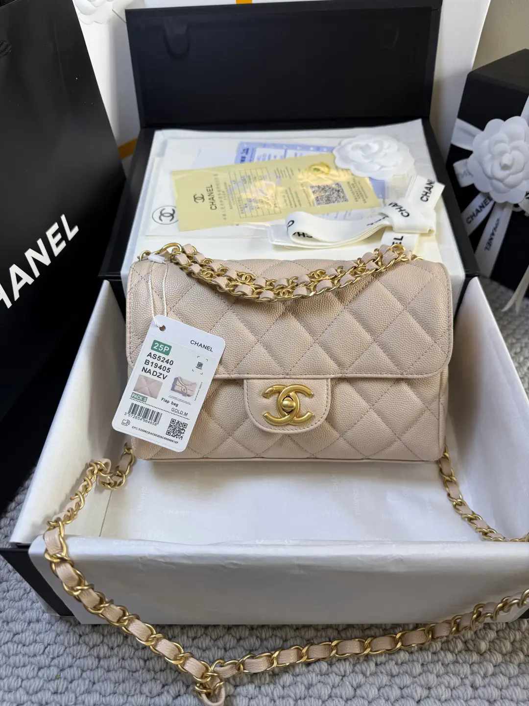 Chanel Quilted Double Chain Flap Crossbody Bag image 1