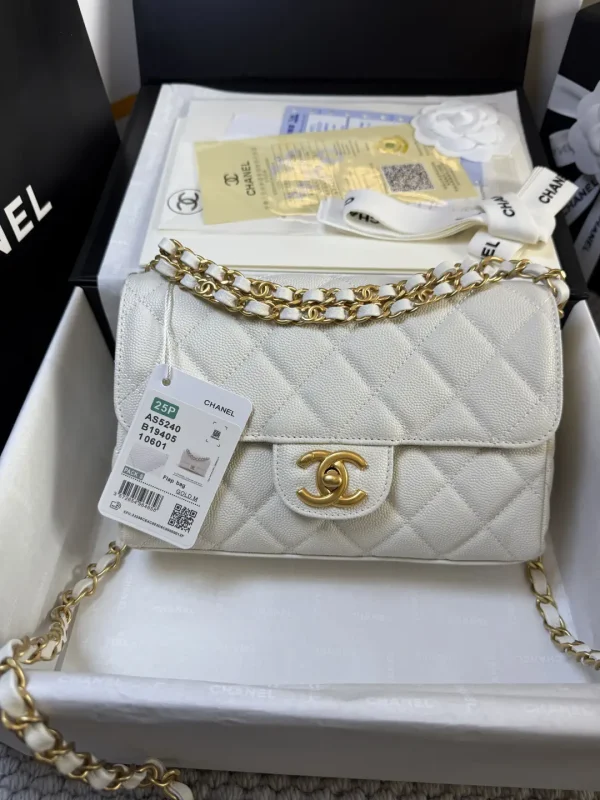 Chanel Quilted Double Chain Flap Shoulder Bag image 1
