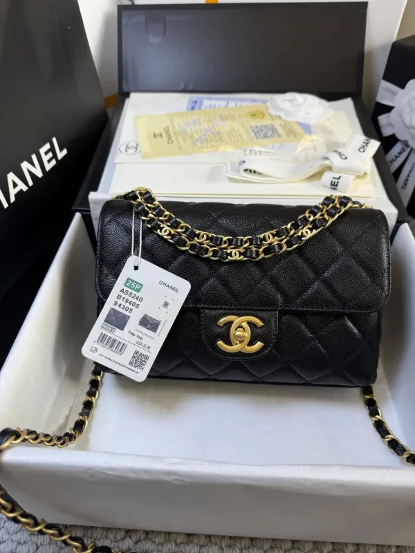 Chanel Quilted Double Chain Flap Shoulder Bag image 1