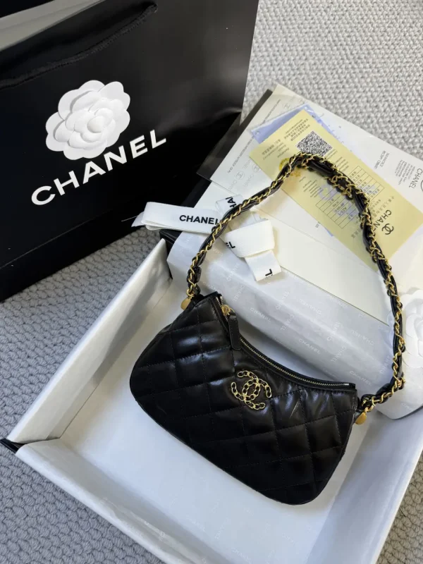 Chanel Quilted Hobo Shoulder Bag image 1