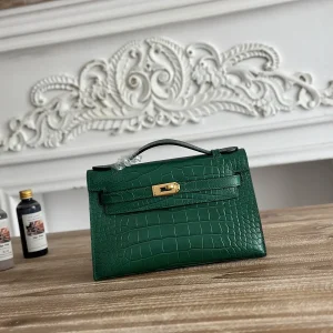 Hermès Crocodile-Embossed Kelly Mini Clutch image 1