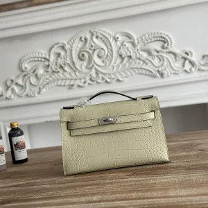 Hermès Croc-Embossed Mini Kelly Top Handle Bag image 1