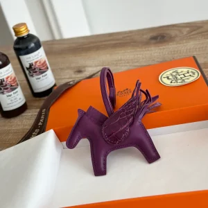 Purple Mini Pegasus Bag Charm image 1
