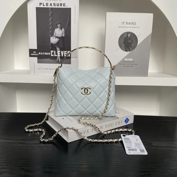 Chanel Quilted Top Handle Crossbody Bag image 1