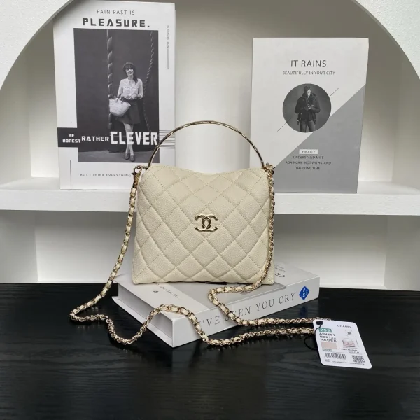 Chanel Quilted Top Handle Bag with Removable Chain image 1