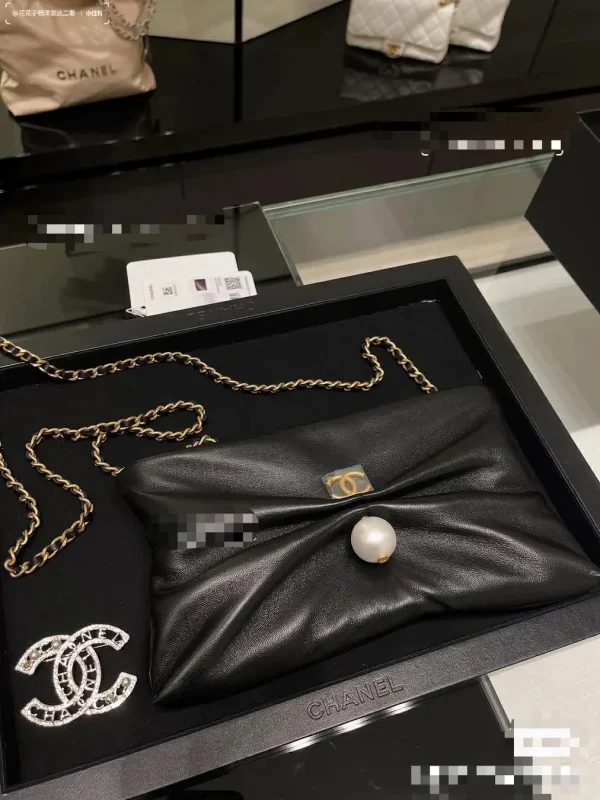 Chanel Black Clutch with Chain Strap image 1