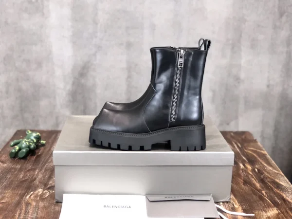 Balenciaga Rhino Horn B Zipper Ankle Boots image 1