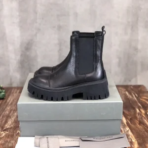 Balenciaga Black Platform Chelsea Boots image 1