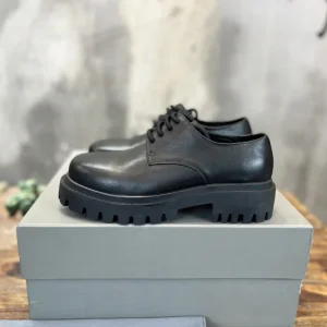 Balenciaga Trooper Lace-Up Leather Boots image 1