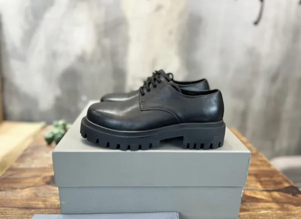 Balenciaga Trooper Lace-Up Leather Boots image 1
