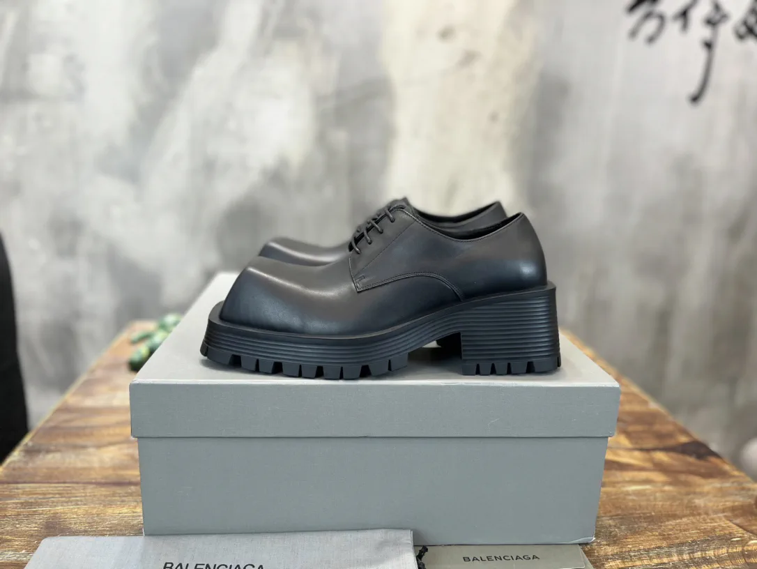 Balenciaga Men's Trooper Lace-Up Boots image 1