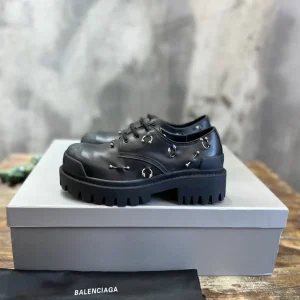 Balenciaga Lace-Up Platform Shoes with Piercing Details image 1
