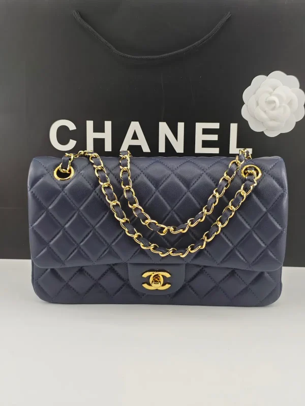 Chanel Quilted Lambskin Classic Flap Shoulder Bag image 1