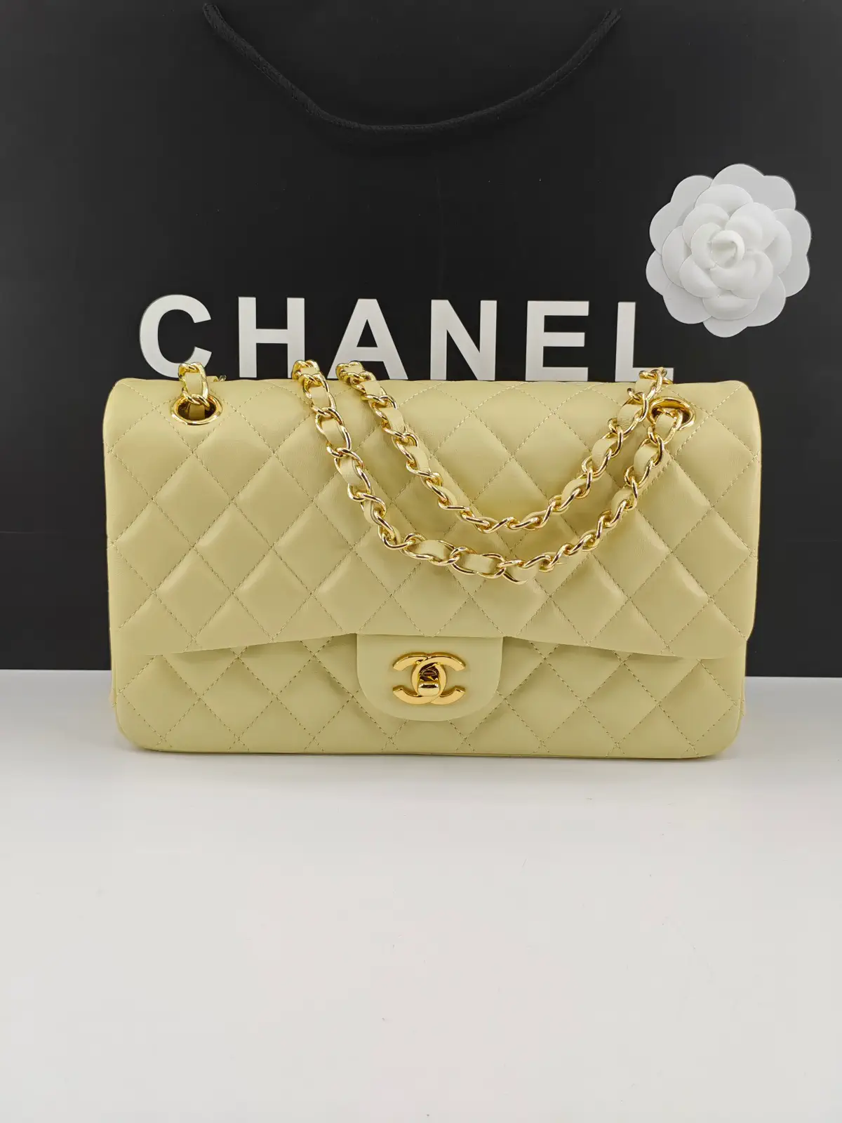 Chanel Quilted Lambskin Classic Flap Shoulder Bag image 1