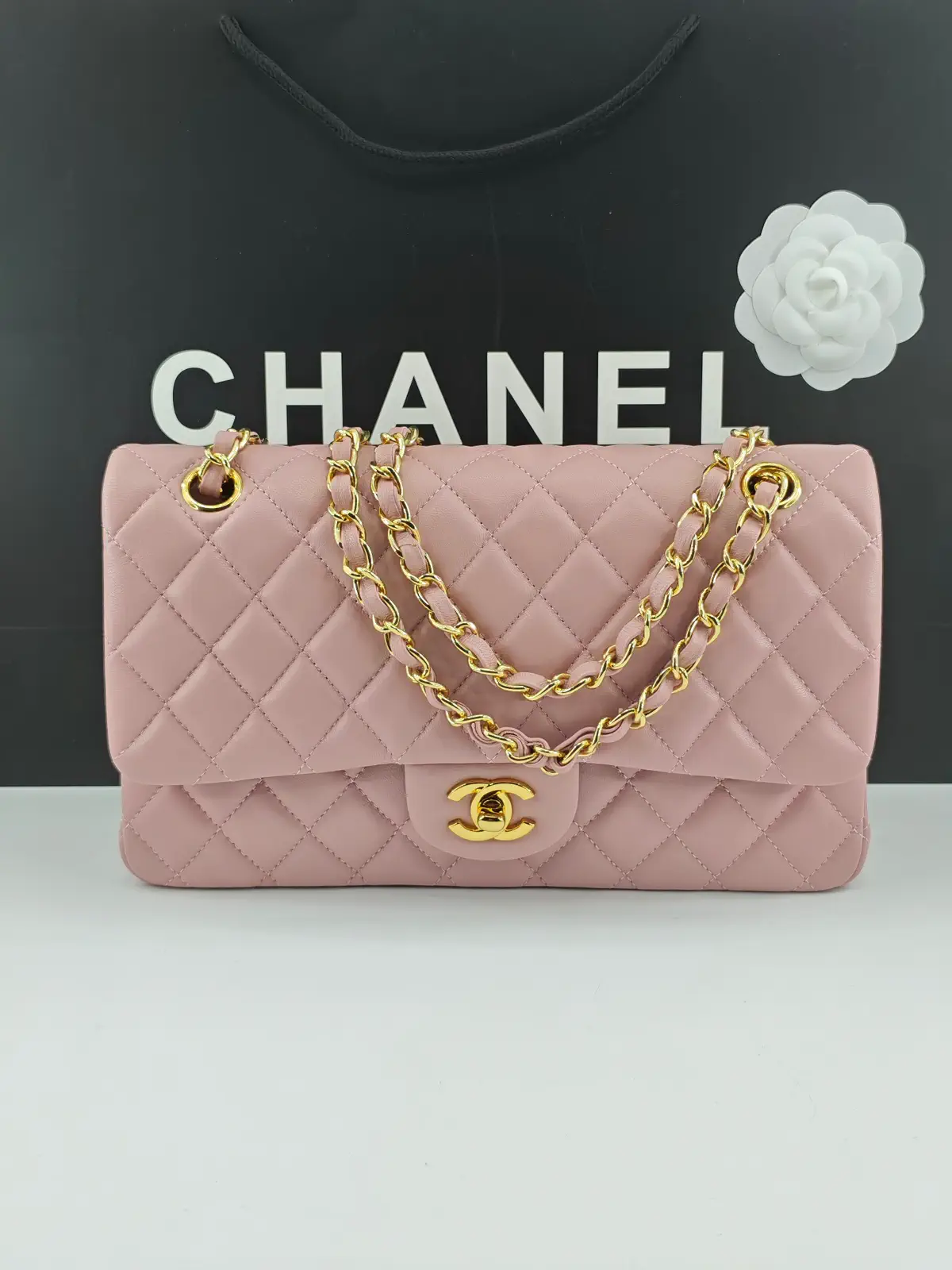Chanel Quilted Pink Shoulder Bag image 1