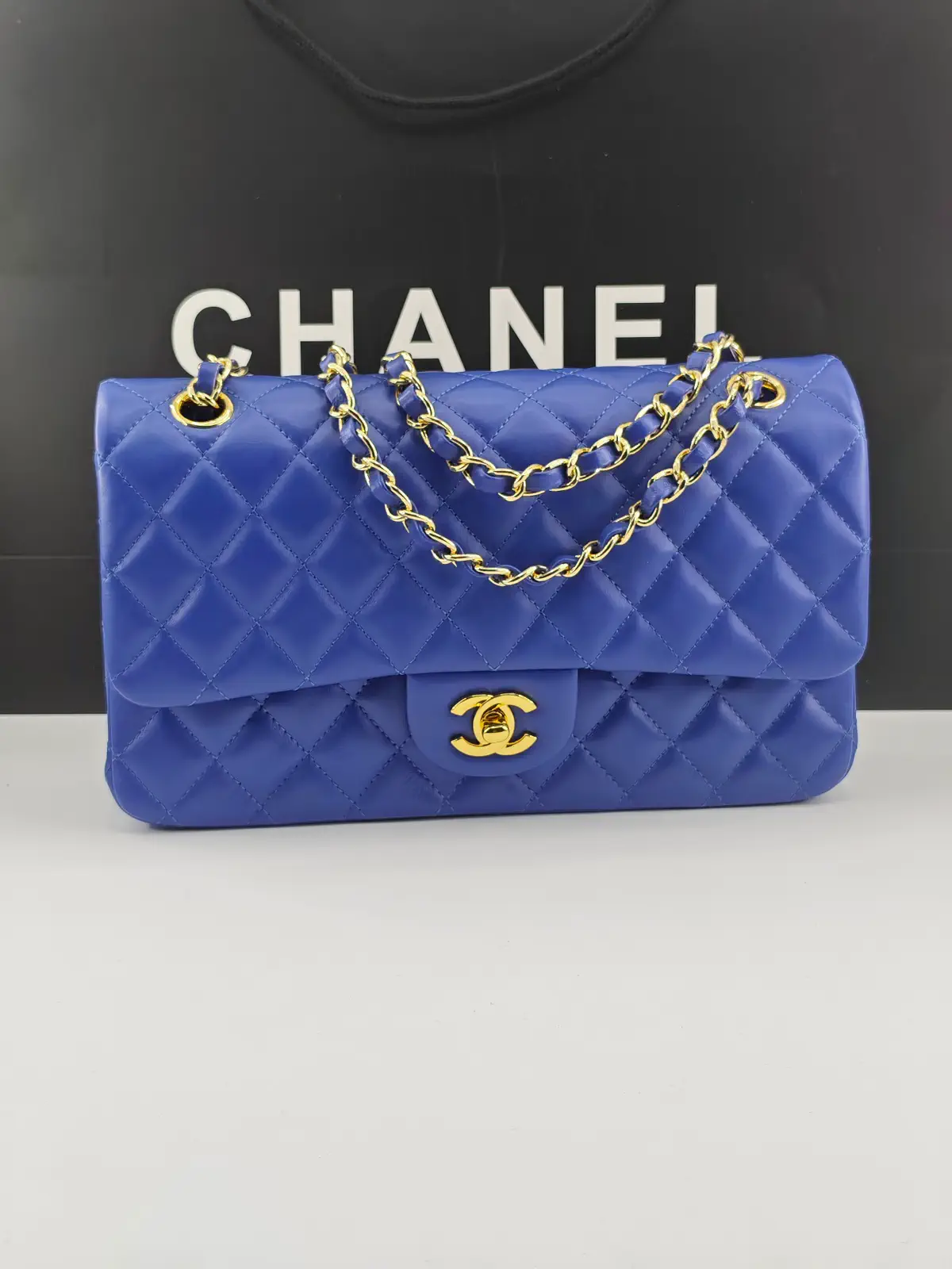 Chanel Quilted Lambskin Classic Flap Shoulder Bag image 1