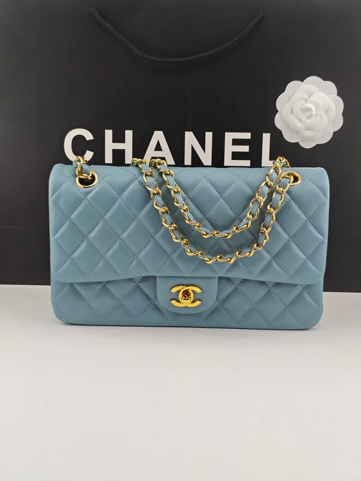 Chanel Quilted Double Flap Shoulder Bag image 1