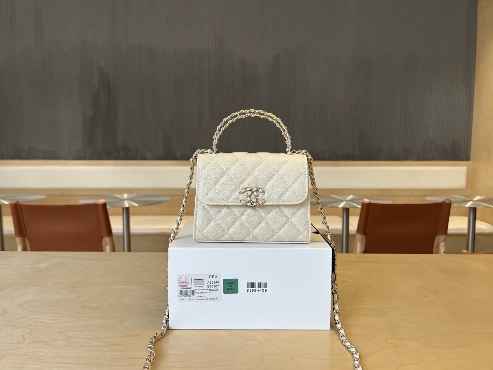 Chanel Quilted Top Handle Bag image 1