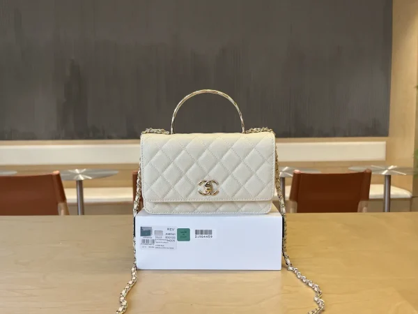 Chanel Quilted Top Handle Crossbody Bag image 1