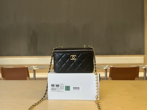 Chanel Quilted Pearl Chain Crossbody Bag image 1