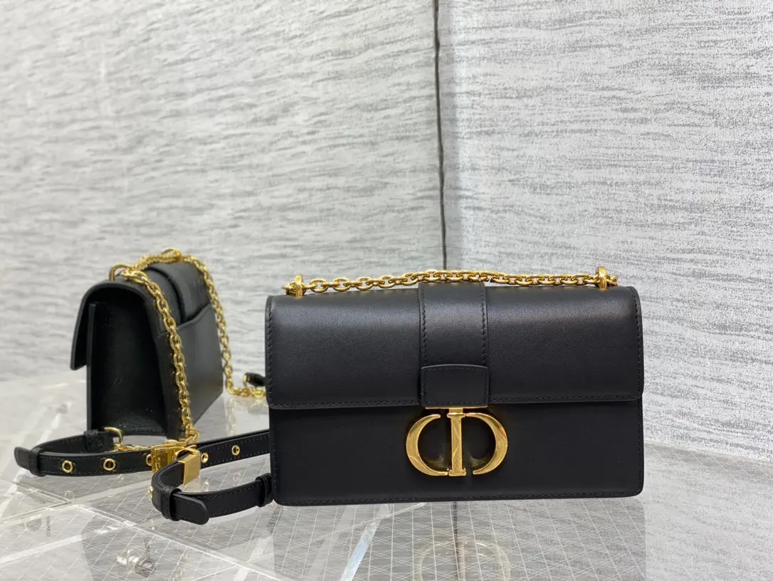 Dior Black 30 Montaigne Chain Shoulder Bag image 1