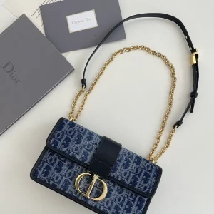 Dior Montaigne Denim Monogram Crossbody Bag image 1