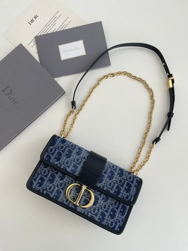 Dior Montaigne Denim Monogram Crossbody Bag image 1
