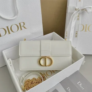 Dior White Montaigne 30 Chain Bag image 1