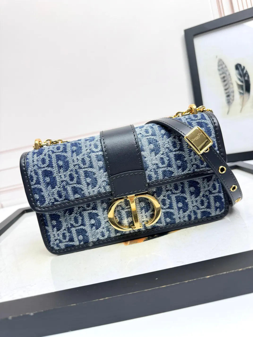 Dior 30 Montaigne Oblique Print Chain Bag image 1