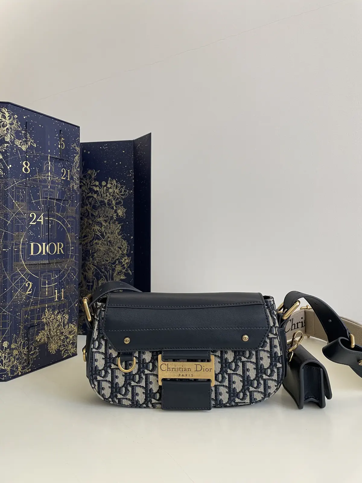 Dior Oblique Monogram Crossbody Bag with AirPods Pouch image 1