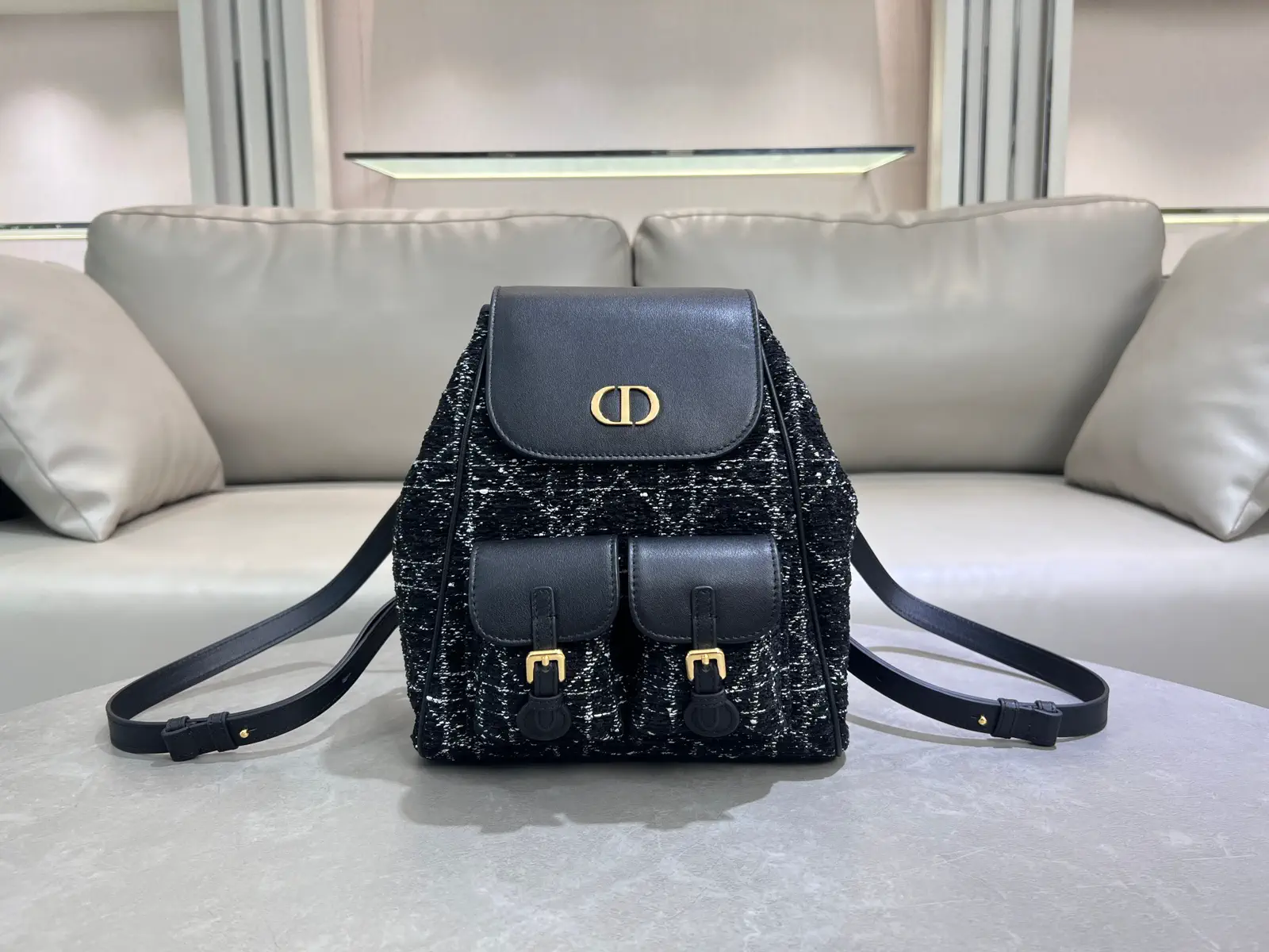 Dior Caro Black Backpack image 1